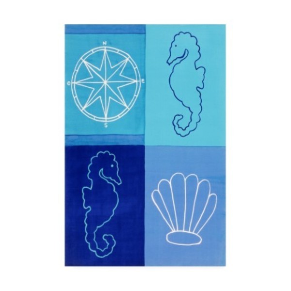 Trademark Fine Art Pablo Esteban 'Nautical Quadrants In Blue' Canvas Art, 16x24 ALI46134-C1624GG